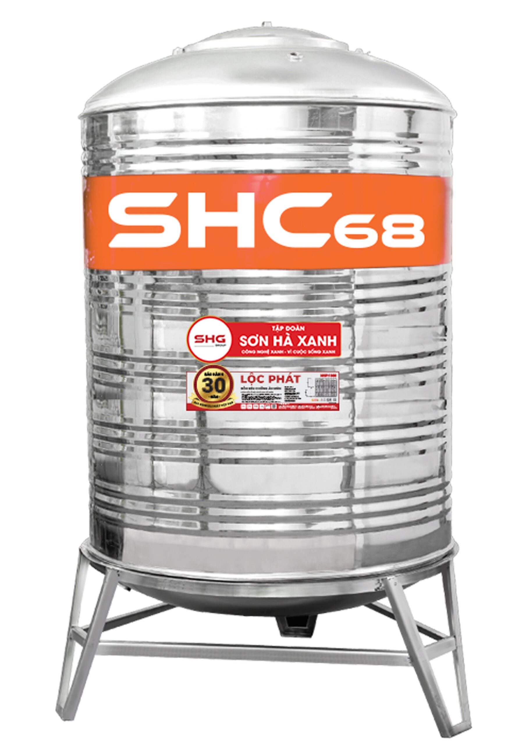 Bồn nước inox đứng SHC68 3500 F1380